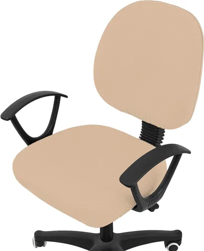 Miniatura 37 de Smiry - Fundas de asiento elásticas para silla de oficina con diseño jacquard, desmontables, lavables, antipolvo, protectores para cojines de silla