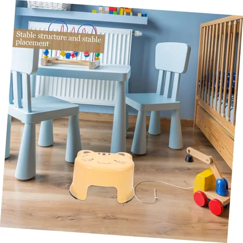 Miniatura 7 de Taburete de plástico de dibujos animados Taburete portátil Silla ' Paso s pie s pequeño baño paso sentado pequeños escalones s para baño
