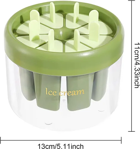 Miniatura 9 de Moldes de silicona para paletas de 8 piezas, moldes de paletas reutilizables, moldes de paletas de hielo, bricolaje, práctica máquina de paletas