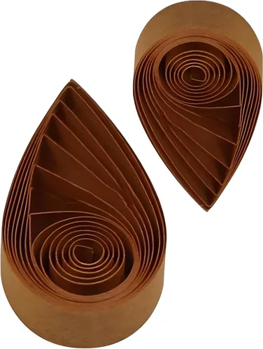 Miniatura 10 de Tiras de papel de filamentos en tonos marrones de 0.197 in en tonos de chocolate, 120 piezas/juego de tiras de 21 pulgadas de longitud, juego