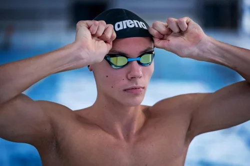 Miniatura 4 de Arena Unisex adulto moldeado PRO II silicona Racing Swim Cap mujeres y hombres alta tecnología 3D moldeado aprobado por FINA