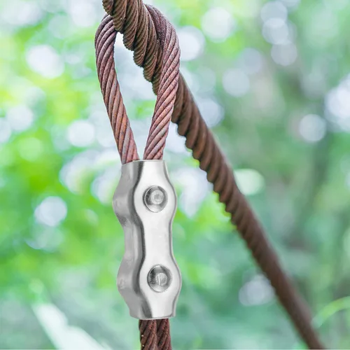 Miniatura 6 de Conector de acero galvanizado empalmador de cables de cuerda polivinílico para cercas eléctricas (20)