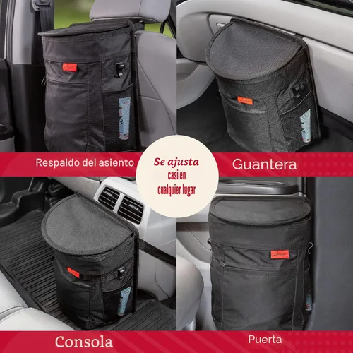 Miniatura 3 de Lusso Gear - Basurero para automóvil a prueba de derrames, cubo de basura colgante de 2.5 galones, para hombres y mujeres, interior extraíble