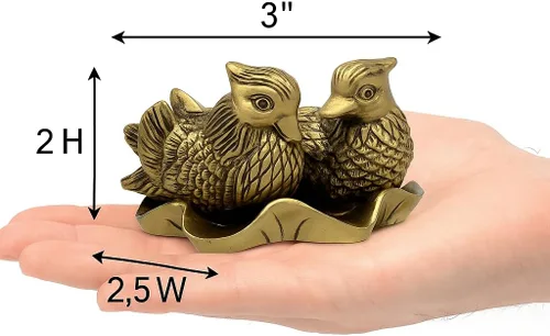 Miniatura 4 de Betterdecor Feng Shui chino mandarín Yuan Yang Love Birds estatua figurita decoración para el hogar y la oficina para el romance y el amor