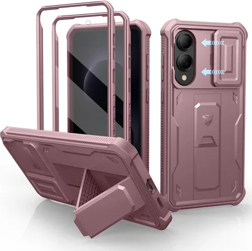 Miniatura 64 de Dexnor Funda para Samsung Galaxy S24 con Cubierta Deslizante Integrada para Cámara y Protector de Pantalla y Soporte, Funda Resistente a los Golpes