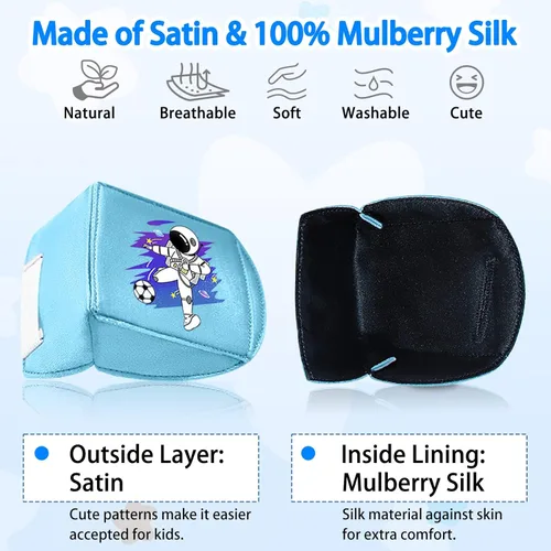 Miniatura 3 de Parches para ojos para niños, parche de seda reutilizable para ojos perezosos, parches ortopédicos de ambliopia para niños y niñas, cubierta