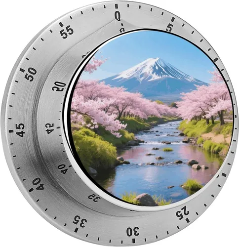 Miniatura 11 de Cute Rabbit 1 Kitchen Timer - Mechanical Visual Timer, Stainless Steel Digital Timers with Magnetic Base Egg Timers for Hard Boiled Eggs 60-Minute