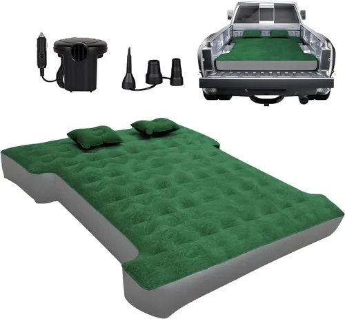 Miniatura 20 de Colchón de aire Umbrauto para camas de camión cortas de tamaño completo de 5.5-5.8 pies, colchón de aire inflable para tienda de camión con bomba