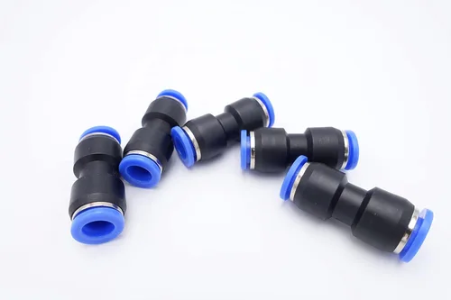 Miniatura 7 de Empuje para conectar, tubo de 1/2 pulgada de diámetro exterior x tubo de 1/4 pulgadas, conector de dos vías de unión recta de aire neumático