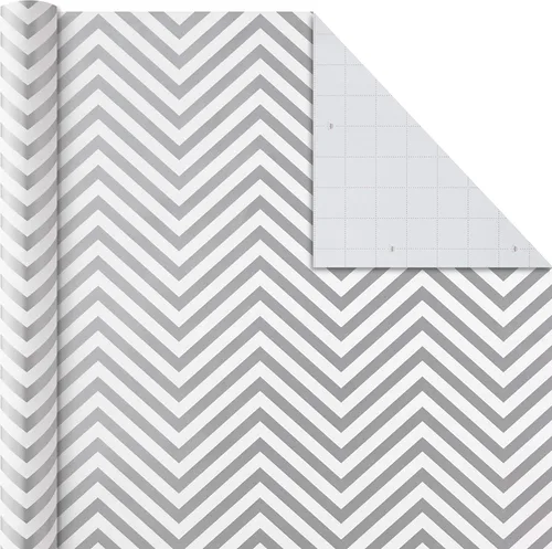 Miniatura 7 de Hallmark Paquete de papel de regalo para todas las ocasiones con líneas de corte en el reverso (paquete de 6; 180 pies cuadrados total) sólidos
