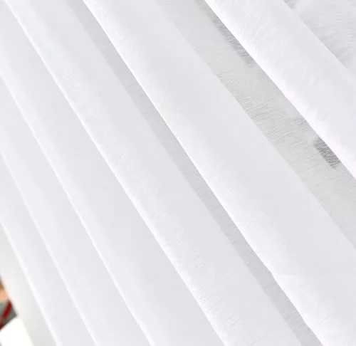 Miniatura 6 de LinenZone - Cortinas semitransparentes con ojales Blanco