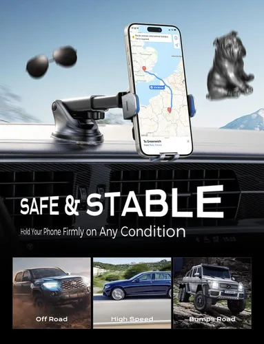 Miniatura 8 de Cargador de Coche Inalámbrico, Carga Rápida de 15W, Cargador de Coche con Abrazadera Automática, Soporte de Teléfono para Coche Compatible
