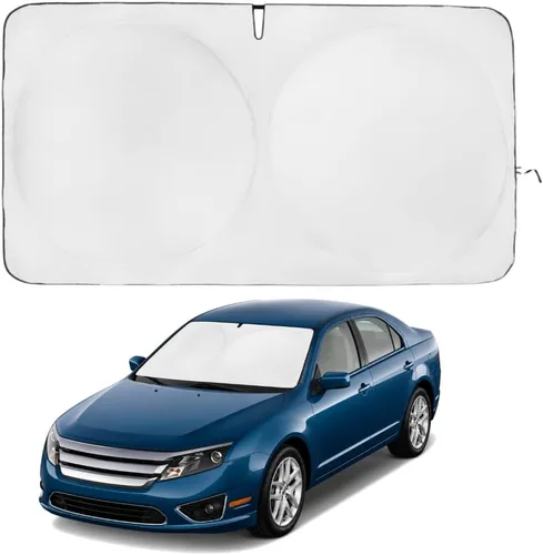 Miniatura 162 de Kinder Fluff Parasol para parabrisas Protección solar reflectante patentada para automóvil, certificado 99% de bloqueo UVR, interior fresco