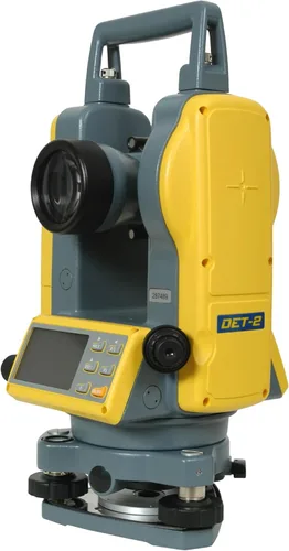 Spectra Precision DET-2 Teódolito Digital de 2 Segundos de Arco de Precisión con LCD Dual, Compensación de Inclinación, Resistencia al Agua y al