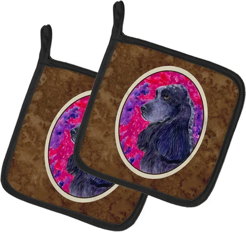Miniatura 250 de Caroline's Treasures SS8617PTHD - Juego de soportes para ollas de cocina resistentes al calor, almohadillas calientes para horno para cocinar, Husky