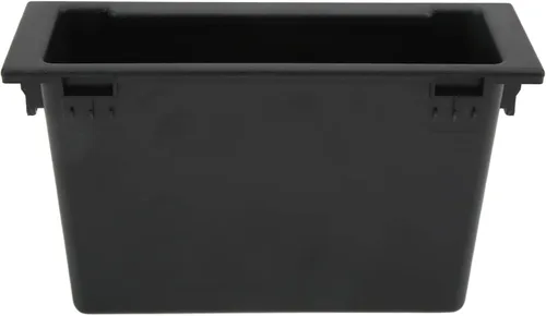Miniatura 9 de Caja de almacenamiento de radio de audio estéreo para automóvil, organizador de tablero de instrumentos 1DIN, ABS negro, bolsillo de repuesto