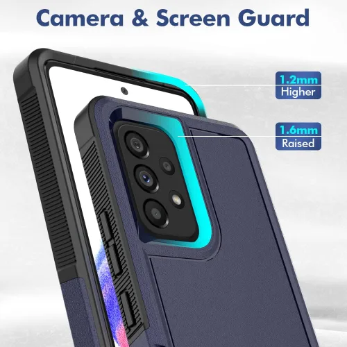 Miniatura 218 de Jeylly Compatible con Samsung Galaxy A22 5G Funda, Funda Samsung A22 5G con 2pcs protectores de pantalla de vidrio templado