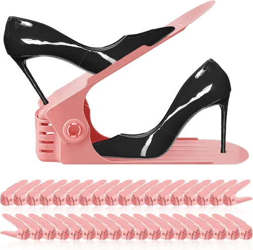 Miniatura 10 de NVGSN Organizador de ranuras para zapatos, paquete de 12 - Organizadores de zapatos para un par de zapatos, ahorradores de espacio para zapatos
