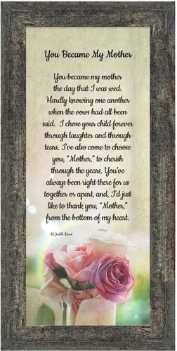 Miniatura 2 de Crossroads Home Décor Regalos para suegra - Regalos de nuera, You Became My Mother 7346BW