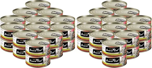 Miniatura 16 de Fussie Cat Comida húmeda prémium de atún y gambas en Aspic sin granos para gatos, 2.82 onzas, caja de 24