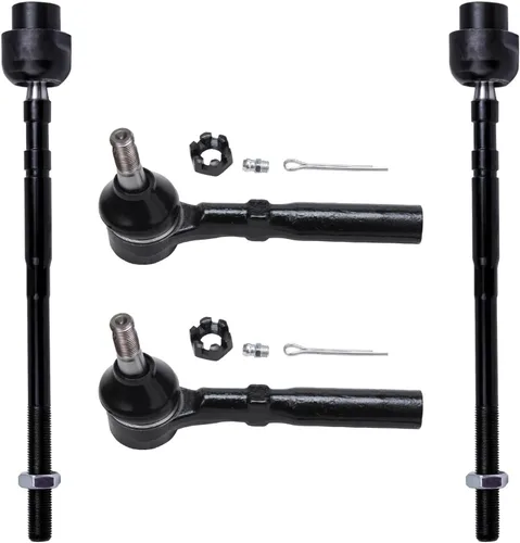 Miniatura 97 de Detroit Axle - 4 barras de acoplamiento delanteras para Kia Forte Koup 14-17, 14-18 Forte Forte5, 4 extremos de barra de acoplamiento exteriores e