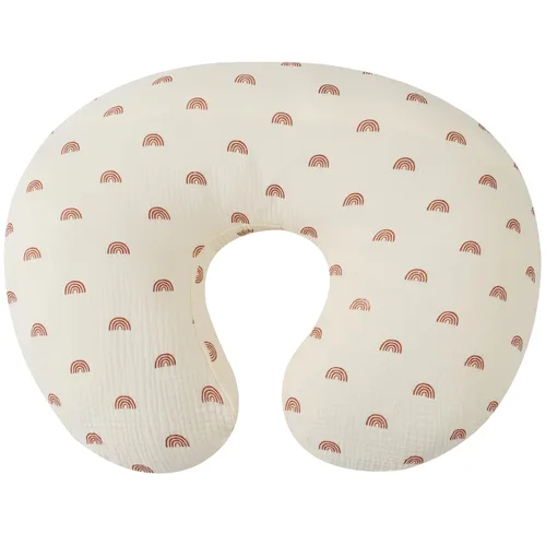 Onacosht Funda de Almohada de Lactancia de Muselina Suave 100% Algodón Funda de Almohada de Alimentación se Adapta a la Almohada de Lactancia