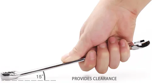 Miniatura 6 de Max Torque - Juego de llaves combinadas métricas de alta calidad, acero al cromo vanadio, diseño de patrón largo, incluye tamaños métricos 6, 8, 10