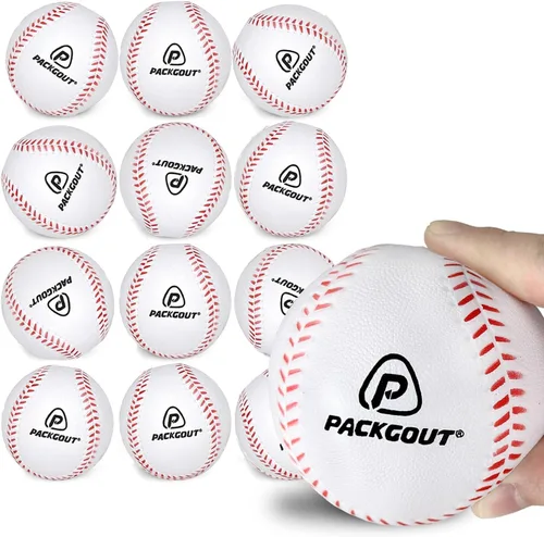 PACKGOUT Soft Foam Baseballs for Kids & Teenagers - Practice & Replacement Balls Blanco
