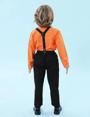Miniatura 53 de A&J DESIGN Conjunto de ropa formal para niños pequeños con tirantes y tirantes
