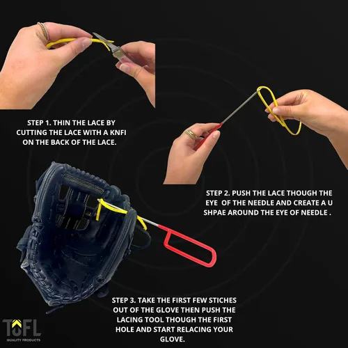 Miniatura 3 de Herramienta para atar guantes de béisbol o sóftbol