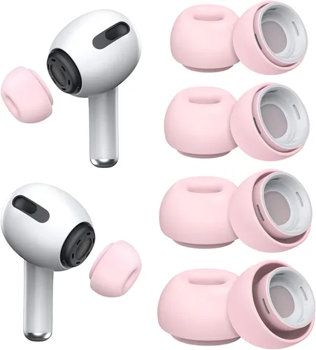 Miniatura 12 de [4 pares] Puntas de repuesto para los oídos para AirPods Pro y AirPods Pro 2 con orificio de reducción de ruido, puntas de silicona para los oídos