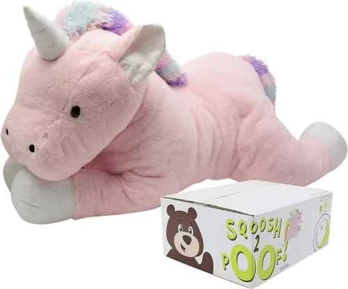 Miniatura 10 de Animal Adventure® Sqoosh2Poof™ Personaje de peluche gigante comprimido dentro de una caja pequeña Oso de 54 pulgadas