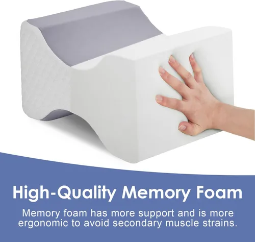 Miniatura 4 de cooloo8 Almohada de rodilla para dormir de lado, almohada de piernas para dormir de lado, almohada de columna vertebral suave para ciática, alivio