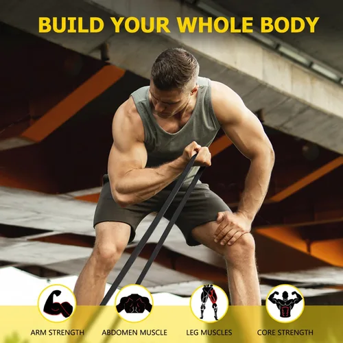 Miniatura 5 de Pull Up Bands, Resistance Bands, Pull Up Assistance Band Exercise Bands for Men & Women Working Out, Body Stretching, Physical Therapy, Muscle Negro