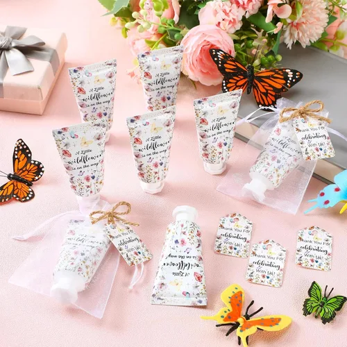 Miniatura 4 de 48 Juegos de Crema de Manos de Flores Silvestres para Baby Shower Regalos Obsequios de Fiesta de Crema de Manos para Invitados Regalo de Flores