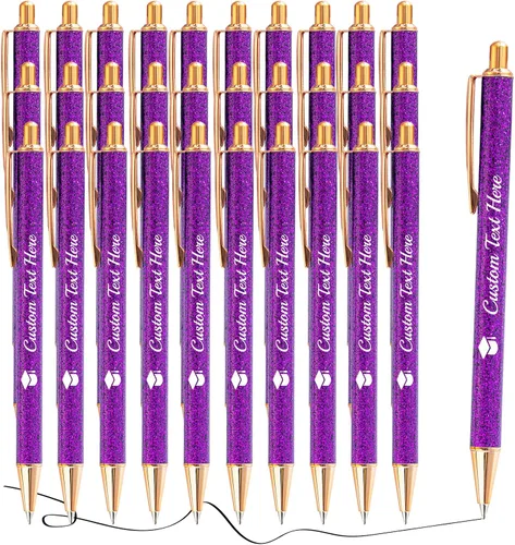 Miniatura 73 de Aolun 10 bolígrafos personalizados con nombre, bolígrafo retráctil con mensaje de texto para mujeres, enfermeras, escritura, cumpleaños, graduación