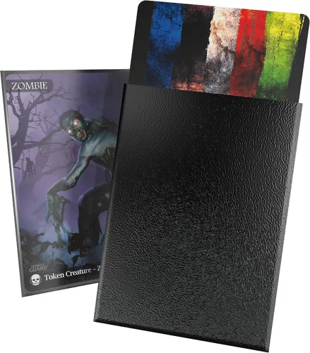 Miniatura 33 de Ultimate Guard Fundas exteriores para cartas Cortex, 100 fundas estándar de tamaño TCG, 66 x 91 mm, con respaldo negro, acabado brillante, sin PVC