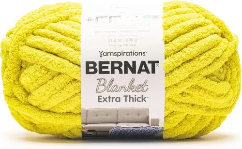 Miniatura 65 de Bernat - Hilo para manta extra grueso color niebla azul - 1 paquete de 21.12 oz/598.74 g - 100% poliéster - #7 Jumbo - 72 yardas - Hilo grueso