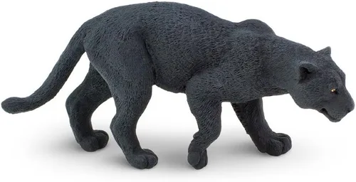 Safari Ltd. Figura de Jaguar negro – Figura detallada de modelo de plástico de 4 pulgadas – Divertido juguete educativo para niños, niñas y niños a
