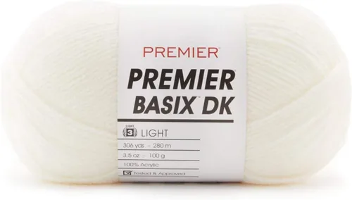 Miniatura 36 de Premier Yarns Basix Hilo DK, hecho de acrílico, hilo ideal para ganchillo y tejido, lavable a máquina, rosa camafeo, 3.5 onzas, 306 yardas Rosa Cameo