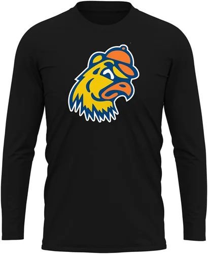 Miniatura 106 de Camisa deportiva de manga larga oficial de la NCAA Collegiate para hombre, colección negra con logotipo primario