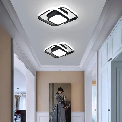 Miniatura 2 de Lámpara de techo moderna LED de montaje empotrado, lámpara de techo cuadrada de acrílico para sala de estar, comedor, estudio, villa, dormitorio