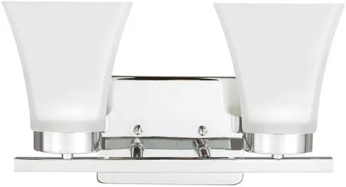 Miniatura 3 de Sea Gull Lighting 4411604-05 Bayfield - Luces estilo tocador de baño y pared, cuatro luces, cromadas