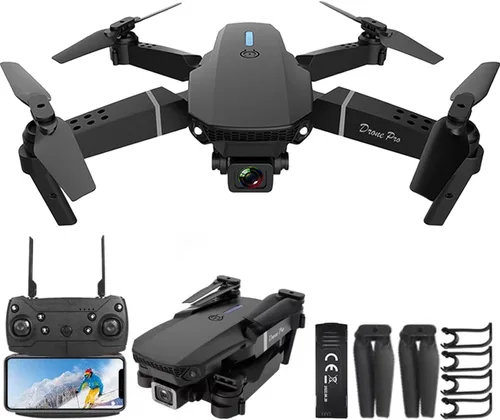 Miniatura 9 de Mini dron con cámara para adultos – Regalo de juguete de Navidad para principiantes de 14 años – Multirotores cuadricópteros RC UAV plegable