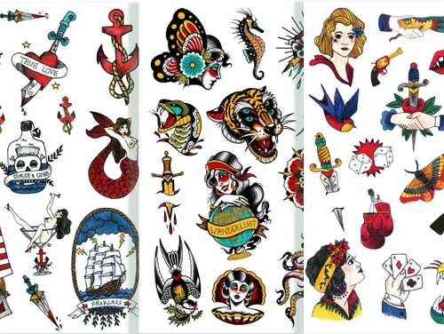 Miniatura 20 de Tatsy Juego de chicano, calcomanía temporal de tatuaje para hombres y mujeres, tatuajes falsos de temperatura corporal, chicana, vato, latín