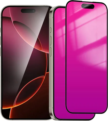 Miniatura 17 de Paquete de 2 protectores de pantalla de privacidad para iPhone 11 Pro Max/XS Max, vidrio templado antiespía, efecto espejo colorido degradado
