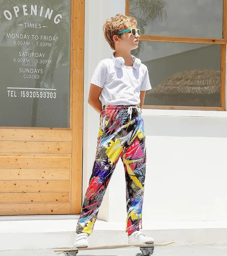 Miniatura 3 de uideazone 6-13T - Pantalones deportivos divertidos con gráficos en 3D para niños, pantalones deportivos para deporte, gimnasio, casual