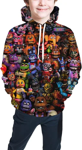Miniatura 3 de WAYASDCU Boys and Girls Hoodie Teen 3D Printed Pullover Sweatshirt Kids Cartoon Game Sports Tops
