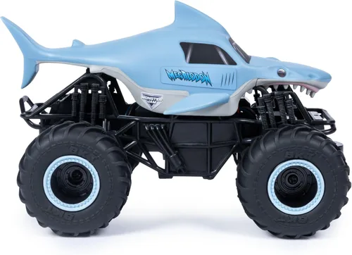 Miniatura 4 de Monster Jam, Camión monstruo oficial Megalodon a control remoto, escala 1:24, 2.4 GHz, para edades de 4 años en adelante