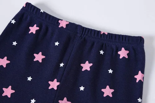 Miniatura 6 de Pijamas cortas para niñas, ropa de dormir de ajuste cómodo, 100% algodón, pijamas de verano para niños pequeños